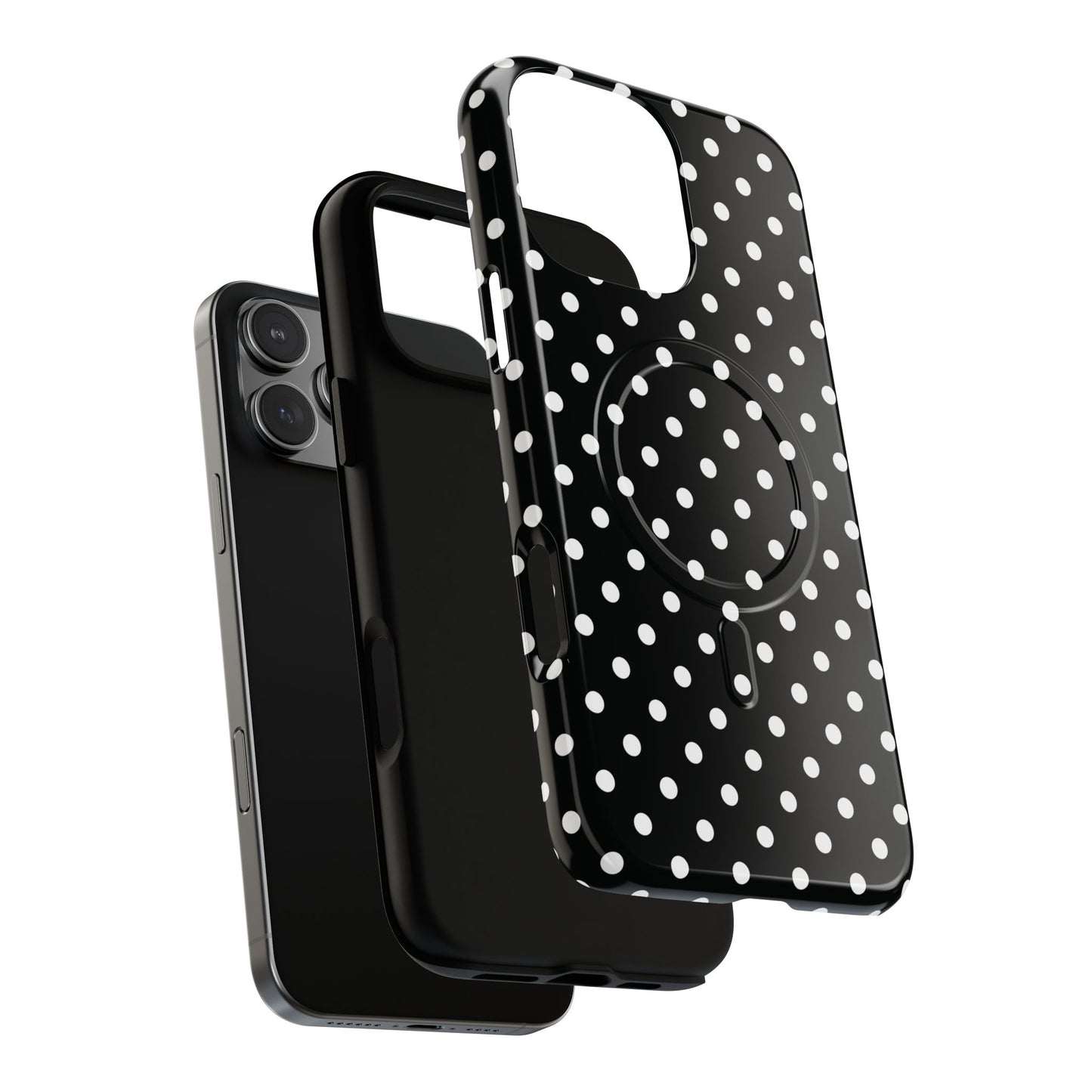 Polka Dot Tough iPhone Magnetic Case, Stylish iPhone Cover for Protection, Unique Gift for Birthdays, Holidays, Tech Lovers