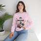 Faith and Floral Cross Unisex Heavy Gildan Blend™ Crewneck Sweatshirt.