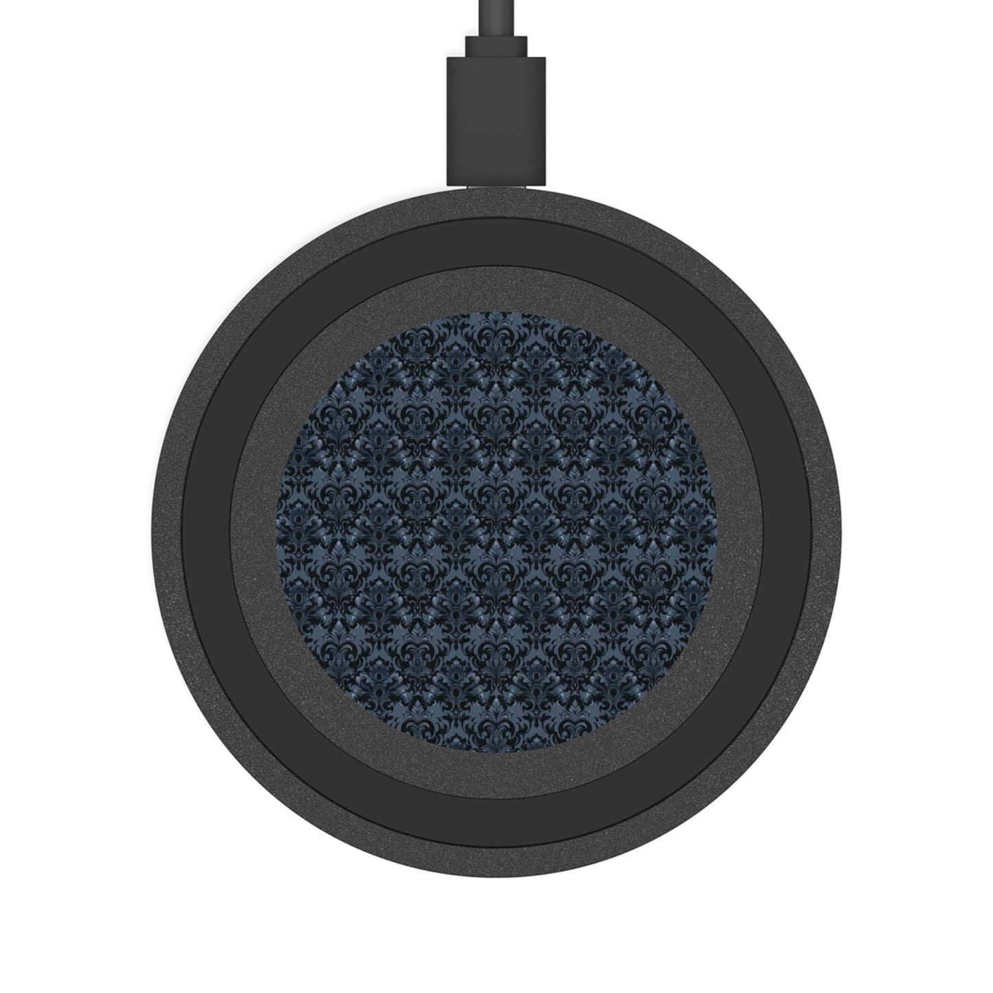 Opulent Dusk Elegant Wireless Charging Pad - Quake Design for Tech Lovers.
