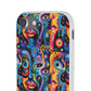 Psychedelic Visions Flexi iPhone and Samsung Case - Colorful Abstract Design.