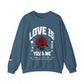 Love is ... Valentines Unisex Heavy Blend™ Crewneck Sweatshirt.