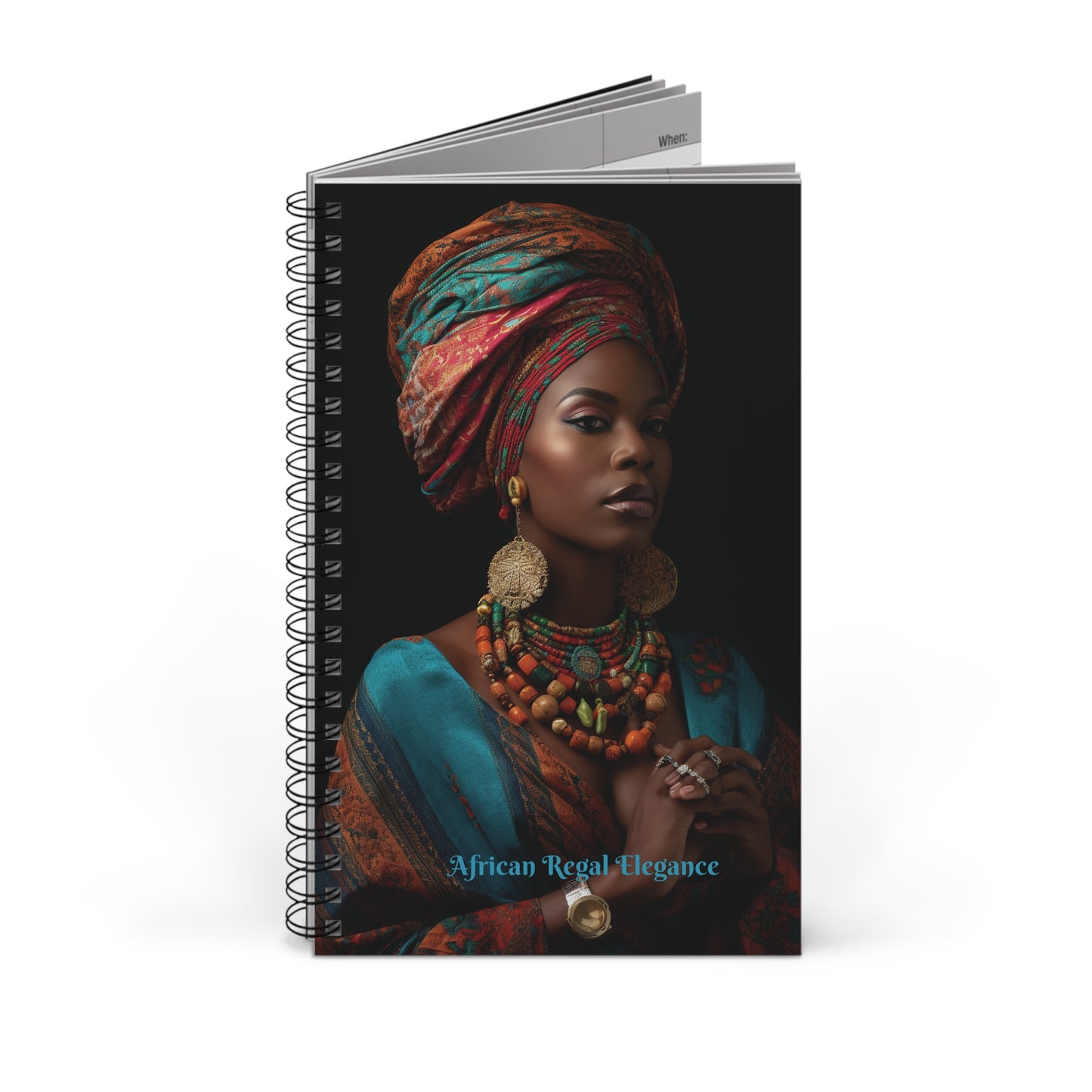 Regal African Elegance, Ethnic Beauty Spiral Journal (EU)- ( PY)