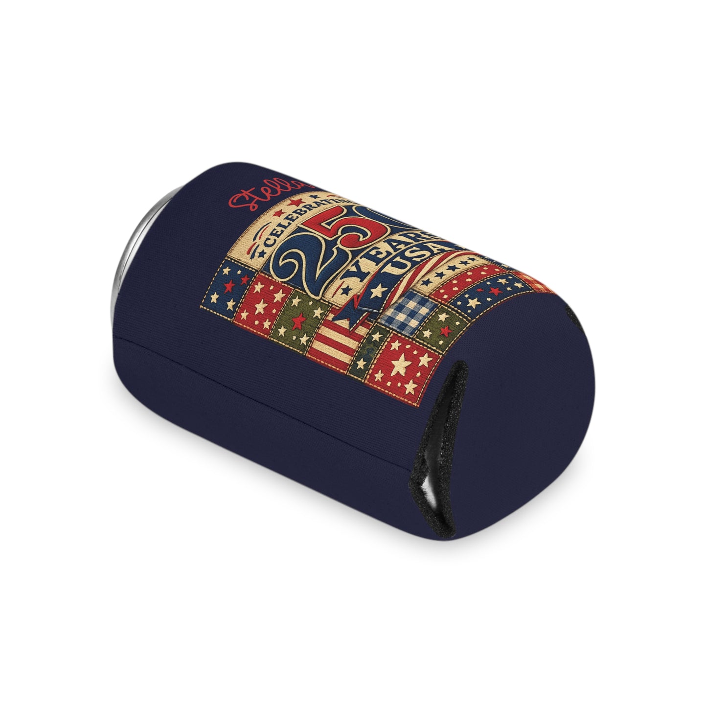 250 Years USA Can Cooler — Personalized Fourth of July Patriotic Beverage Holder