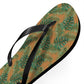 Brown Tropical Bliss Flip Flops