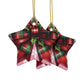 Corquette Bow Ceramic Ornaments, 2-Side Print, (1pc, 3pcs, 5pcs, 10pcs)