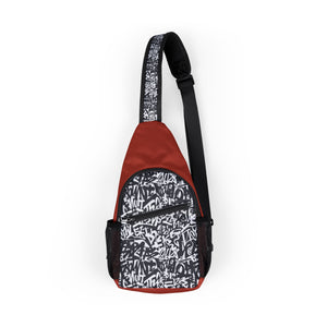 Trendy Urban Graffiti Chest Bag - Sling Satchel for Urban Adventures, Cross Body Sling Bag, Chest Bag, Crossbody Backpack, Travel Bag