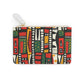 Tribal Harmony Colorful Geometric Mini Clutch Bag - Abstract Pattern Pouch for Everyday Use