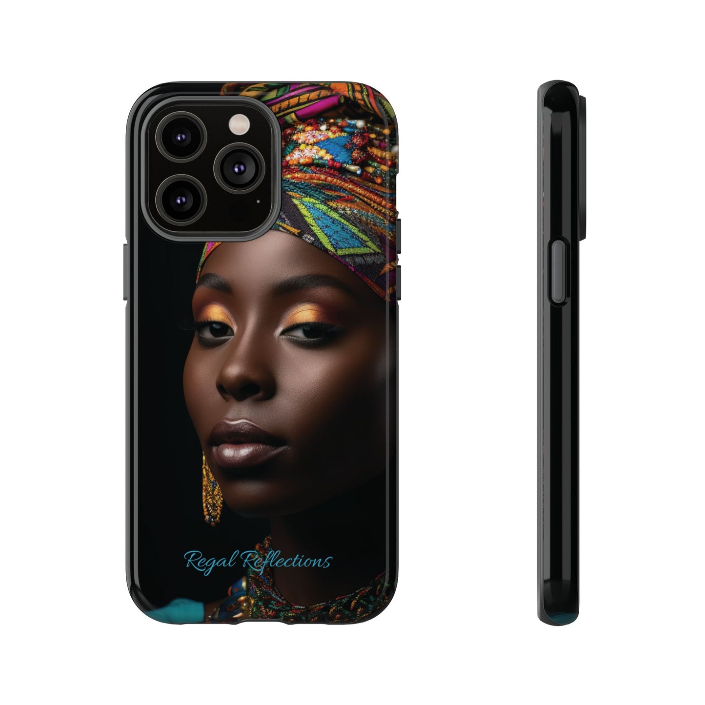 Regal Reflections: African Majesty iPhone, Samsung and Google Tough Phone Cases.