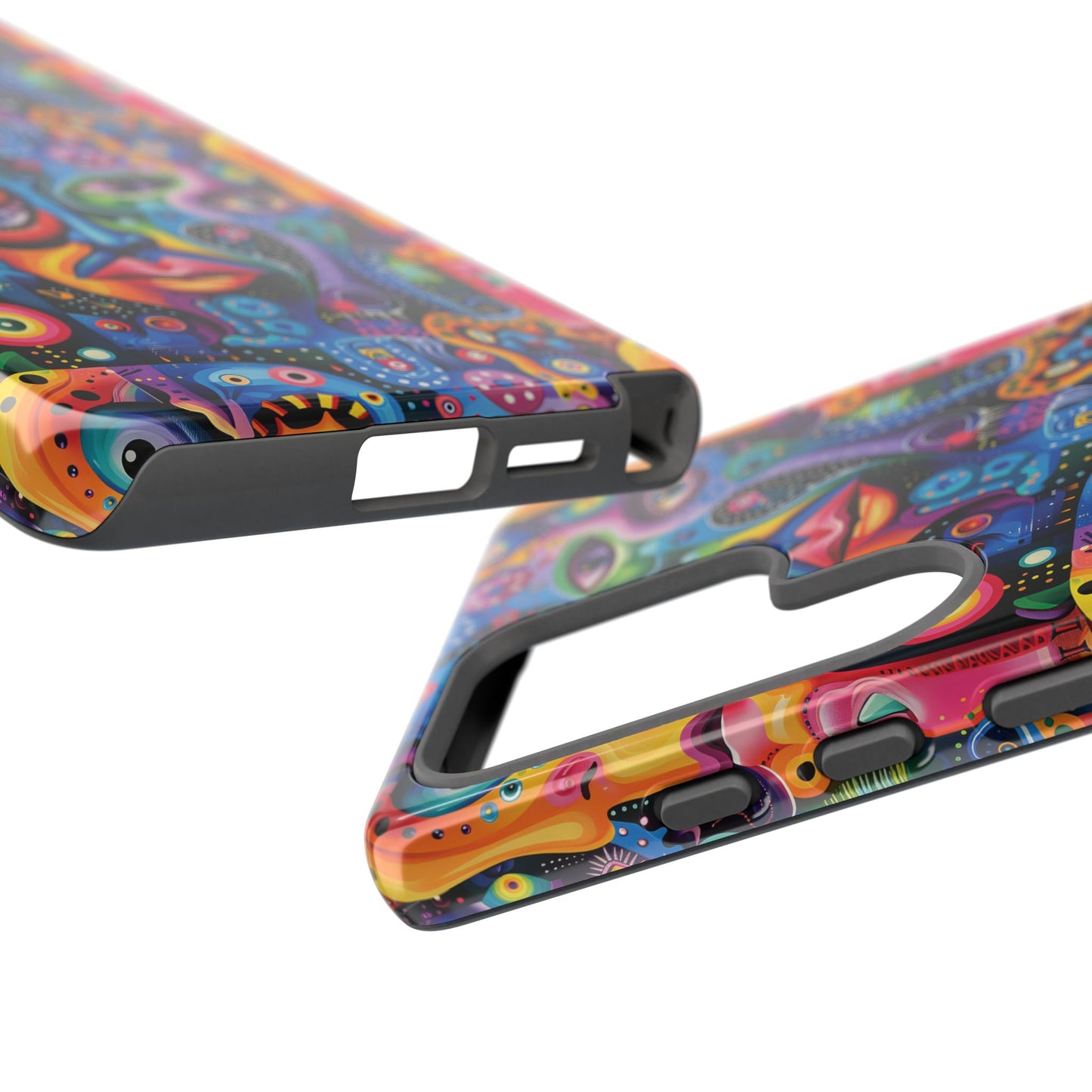 Psychedelic Visions Vibrant Samsung, iPhone and Google Pixel Phone Cases - Colorful Artistic Design