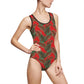 Red Tropical Bliss Women's Classic One-Piece Swimsuit (AOP)