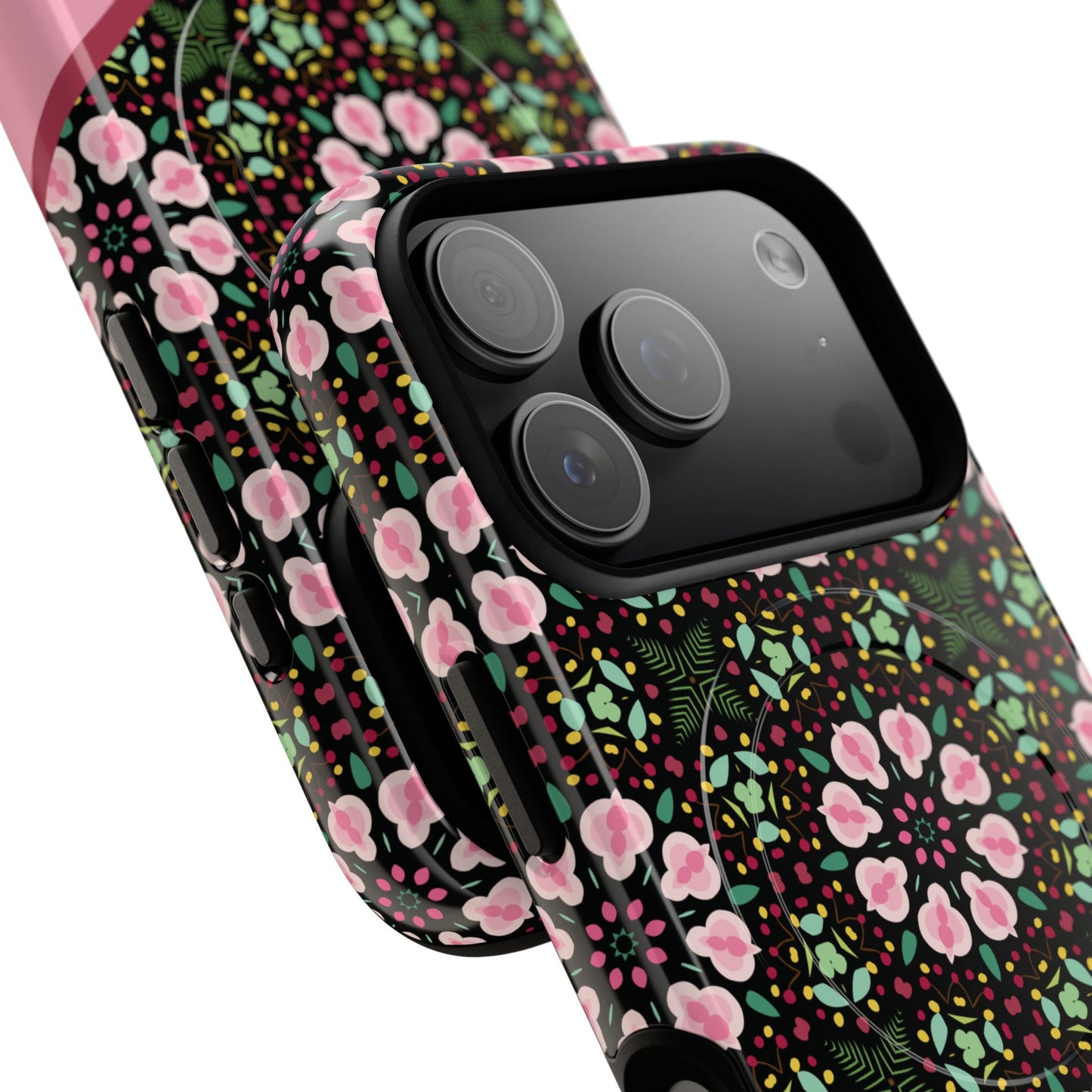 Personalized Twilight Petal Tapestry Floral Tough Magnetic MagSafe® iPhone Case, Durable iPhone Protector, Unique Gift for Her, Stylish Tech Accessories.