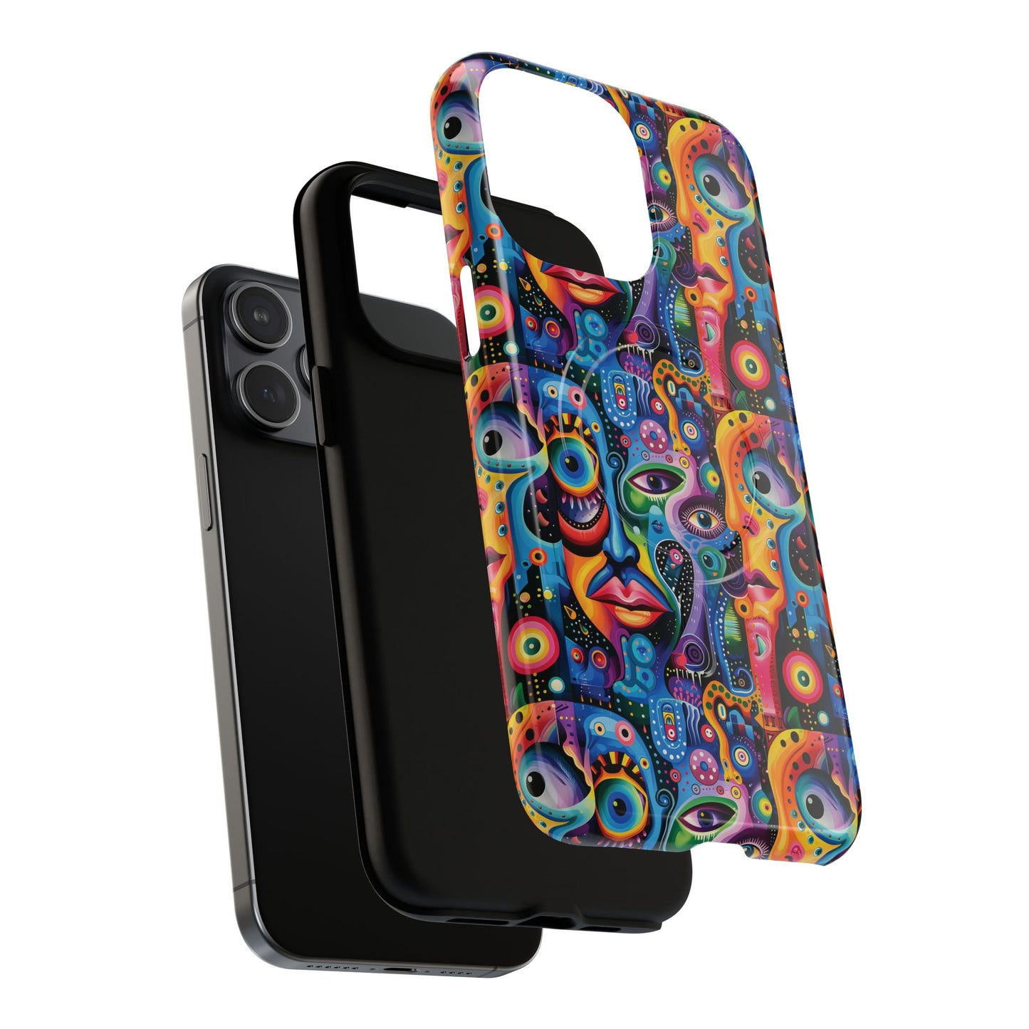 Psychedelic Visions Tough iPhone Magnetic Case - Unique Art iPhone Cover