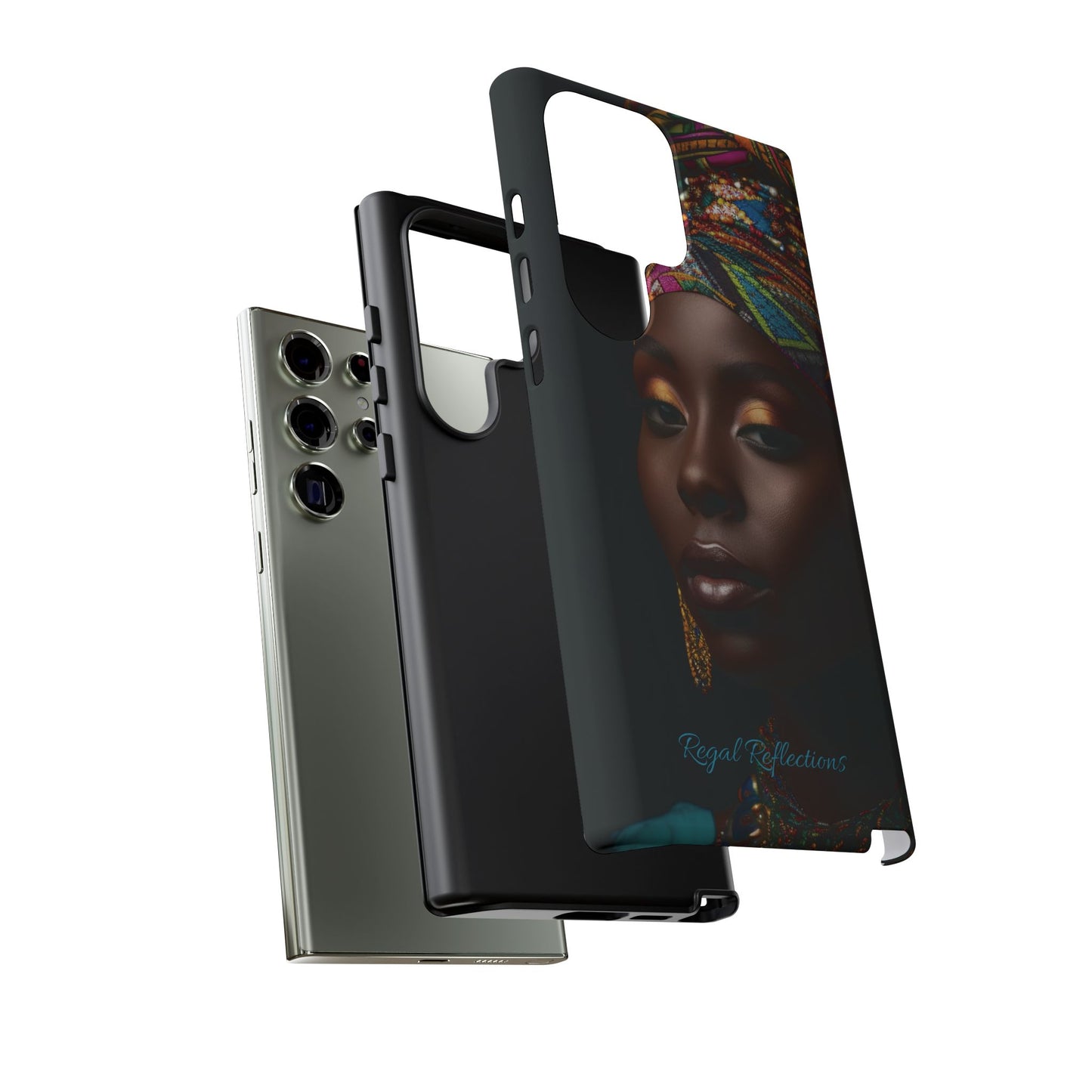 Regal Reflections: African Majesty iPhone, Samsung and Google Tough Phone Cases.