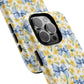 Sunshine Blue Coquette Bows Tough iPhone Magnetic Case for iPhones, Cute iPhone Cover, Spring Gift, Durable Case, Custom iPhone Protection