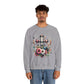 Faith and Floral Cross Unisex Heavy Gildan Blend™ Crewneck Sweatshirt.