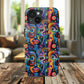 Psychedelic Visions Vibrant Art iPhone and Samsung Phone Case - Stylish Tough Case for Artists & Creatives.