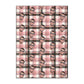 Personalized Wrapping Paper Sheets — Custom Face Plaid Gift Wrap (Single Sheet)