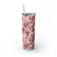 Cherry Blossom Skinny Tumbler with Straw - 20oz Floral Drinkware