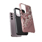 Personalized Cherry Blossom Tough Phone Case — Pink Floral Protective Case for Samsung & Google