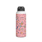 Personalized Pink Chalkboard Chic Inspired Stainless Steel Water Bottle for Kids, School Supplies, Eco-Friendly Drinkware, Back to School, Teacher Gifts