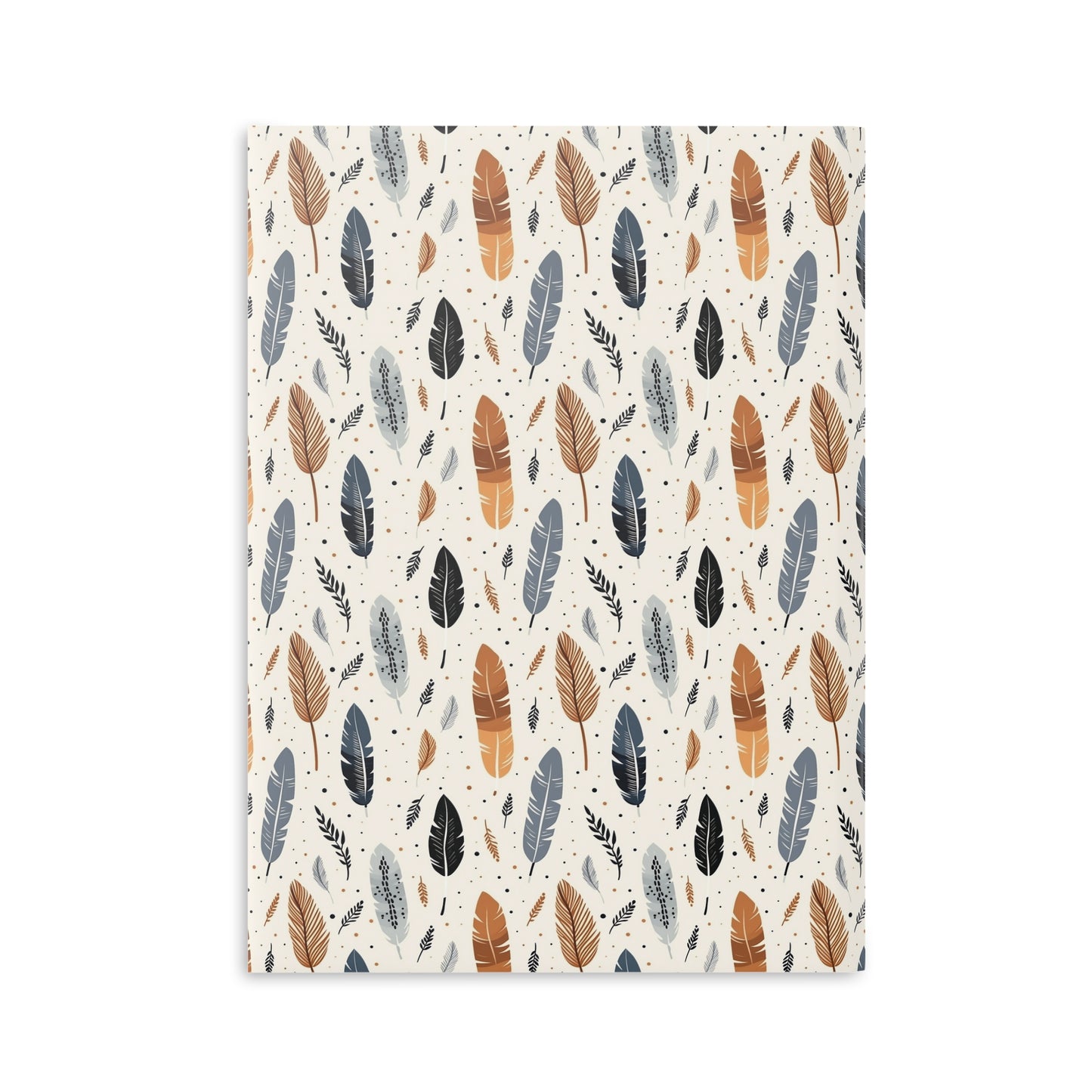 Whispering Feathers Hardcover Notebook with Puffy Covers