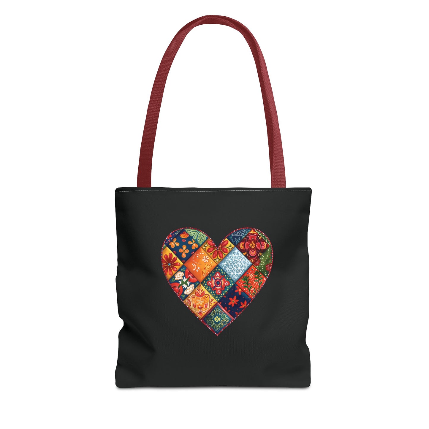 Patched Heart Tote Bag