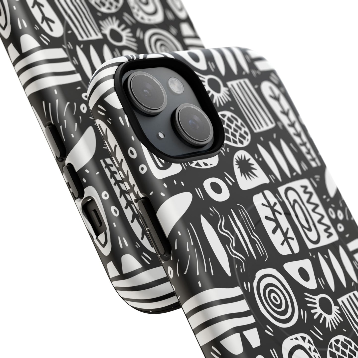Modern Abstract Geometric Tough Magnetic Phone Case, Durable Phone Accessory, Gift for Him or Her, Artistic Design, Modern Decor