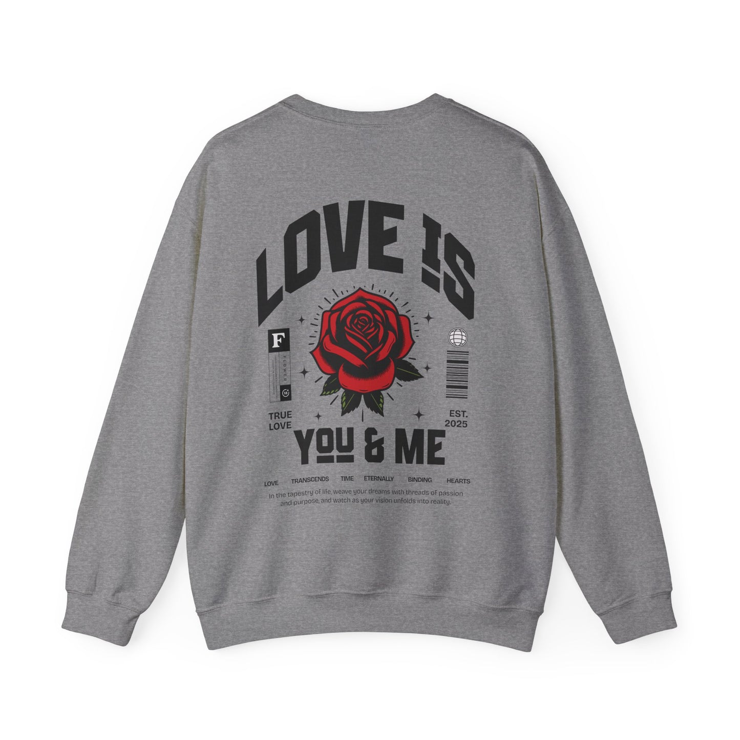 You and Me Valentines Unisex Heavy Blend™ Crewneck Sweatshirt.