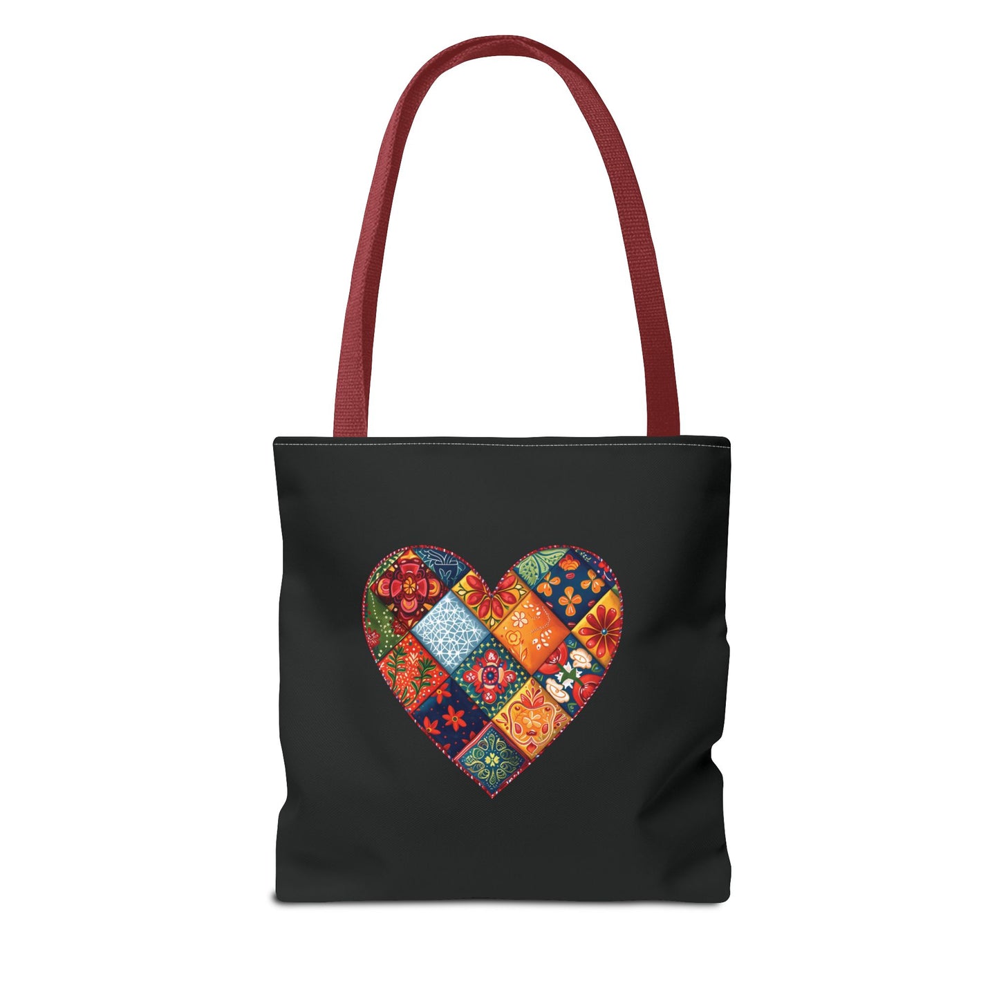 Patched Heart Tote Bag