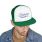 Navy 'ELOHIM, GENESIS 1:1'  Embroidered 5 Panel Trucker Cap | Casual Style Hat, Adjustable, Unisex, Perfect Gift for Outdoors, Festivals, Daily Wear