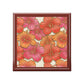 Hibiscus Floral Jewelry Box – Tropical Orange & Pink Keepsake Box
