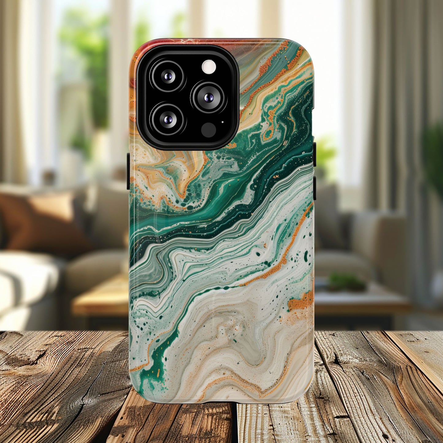 Stylish Tough Acrylic Magnetic iPhone Cases for Everyday Protection, Marble Design, Unique Gifts for Tech Lovers, Holiday Essentials