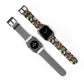 Blossom Elegance: Noir Garden Floral Watch Band - Stylish Floral Design for Smartwatches