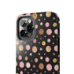 Personalized Gold & Pink Confetti Tough Phone Case — Glitter Dot Protective Phone Cover