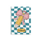 Teal Checkered Charm A Hardcover Notebook (PY)