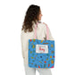 Personalized Classroom Couture Composition Book Inspired Canvas Tote Bag with Colorful Straps, Cute School Bag, Eco-Friendly Tote, Back to School Shopping Bag, Teacher Gift Idea