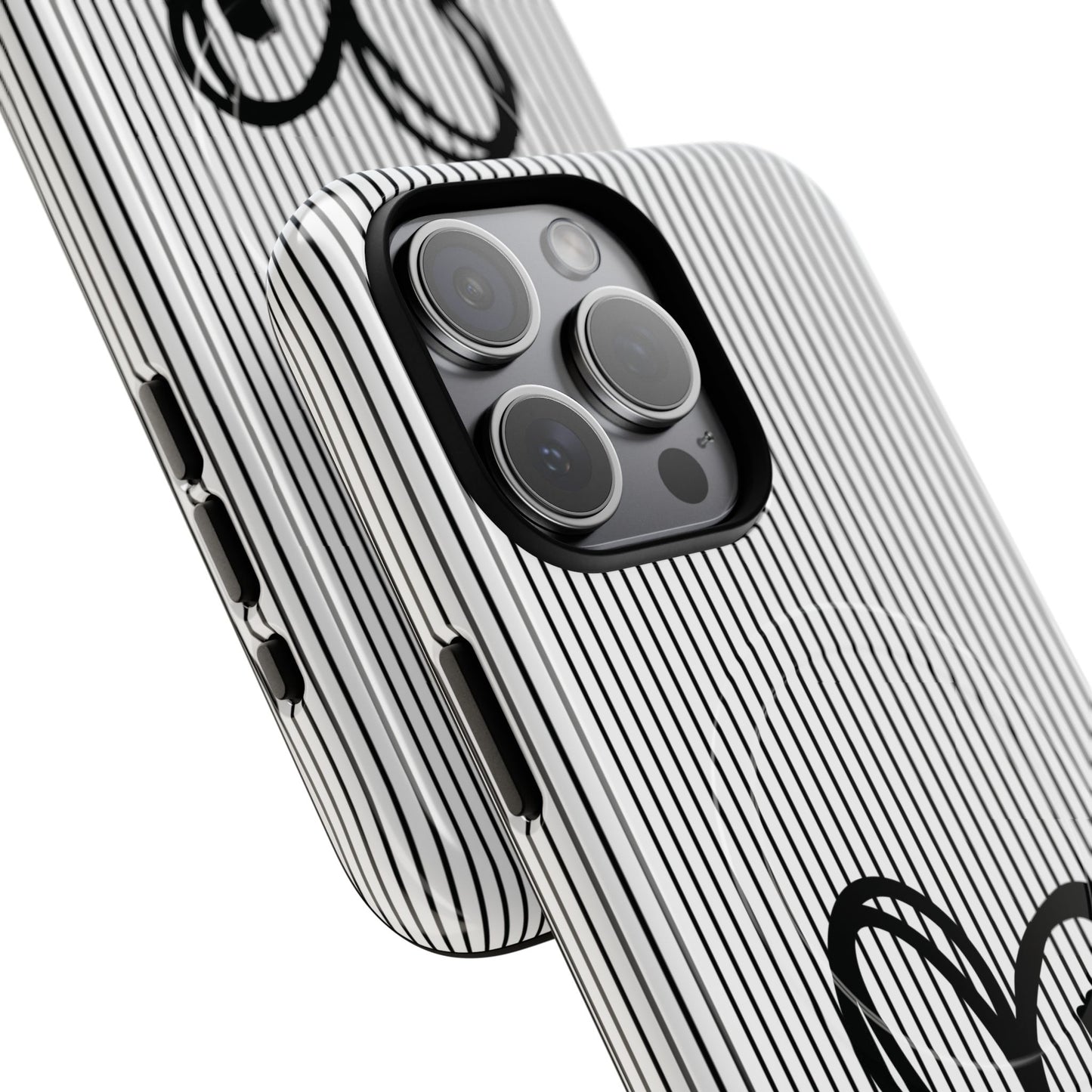 Tough Magnetic Phone Case with Heart & Cross Design, Durable Phone Cover, Unique Gift for Her, Stylish Accessory, Everyday Use