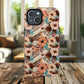 Spirit in Bloom Tough iPhone Magnetic Cases, Cute iPhone Accessories, Flower Design, Gifts for iPhone 14, 15, 16, 17, Pro Max, Boho Style, Western Style