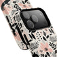Personalized Floral Blush Garden Whisper Tough Magnetic MagSafe® iPhone® 13, 14, 15, 16, 17, Pro, Pro Max, Plus Cases (Custom Name).