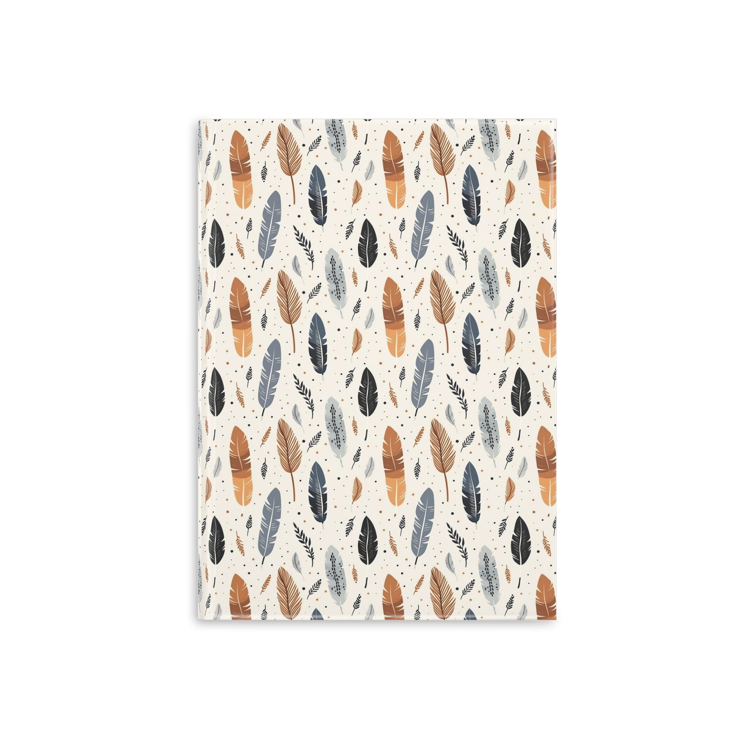 Whispering Feathers Hardcover Notebook with Puffy Covers