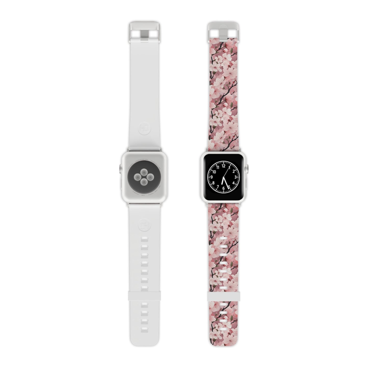 Cherry Blossom Floral Apple Watch Band - Elegant Design.