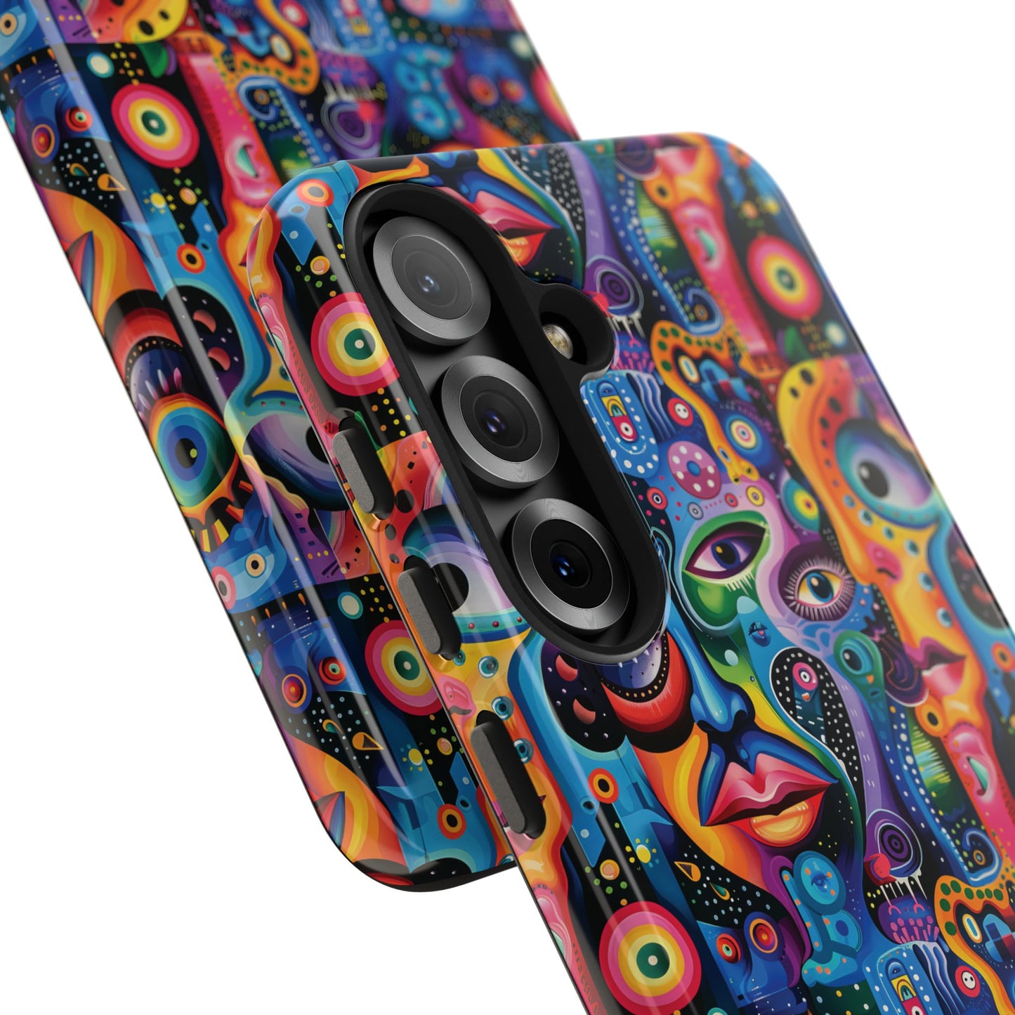 Psychedelic Visions Vibrant Art iPhone and Samsung Phone Case - Stylish Tough Case for Artists & Creatives.