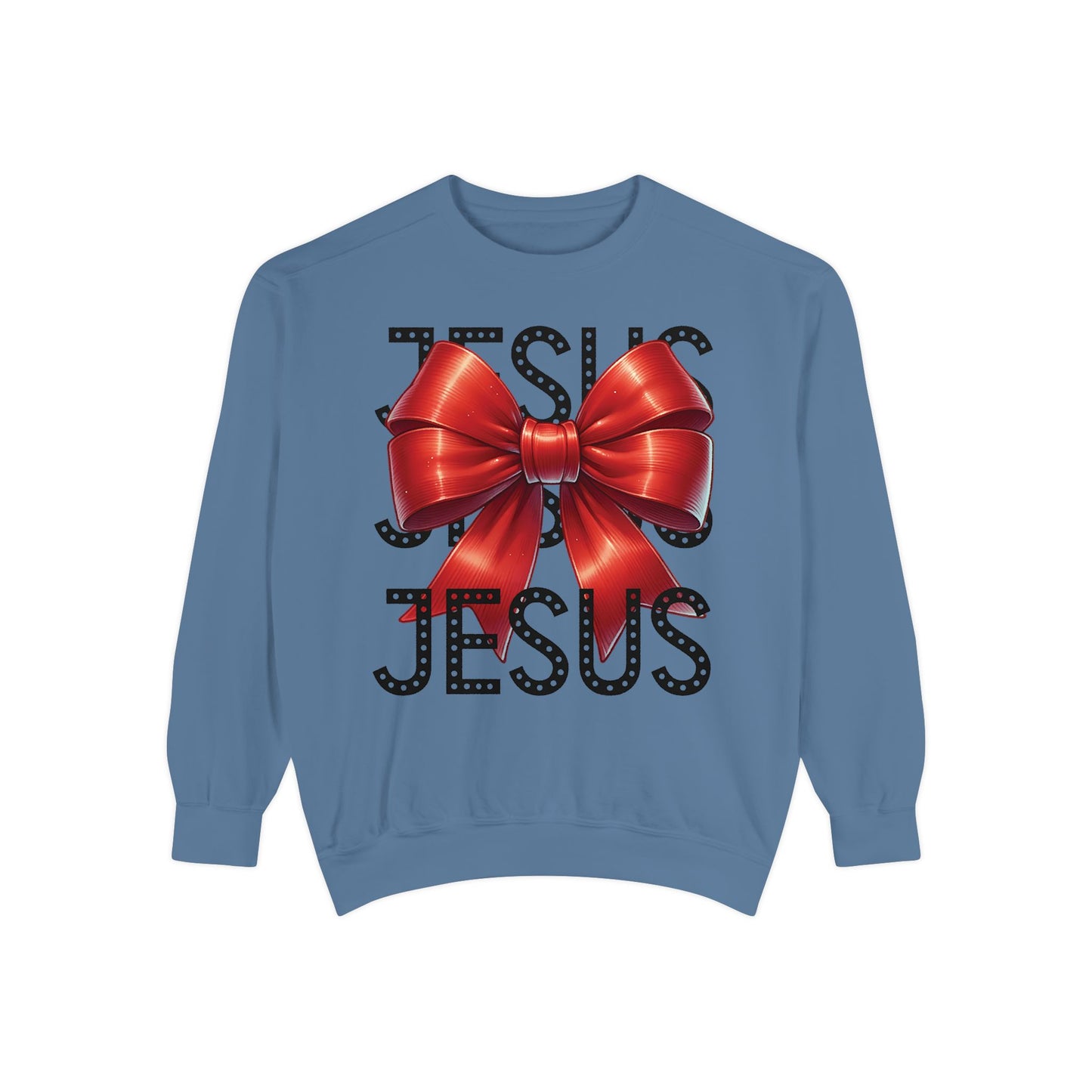 JESUS Charm Unisex Garment-Dyed Sweatshirt