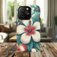 Tropical Hibiscus MagSafe® iPhone® Tough Case - Stylish Phone Protection Gift for Nature Lovers, Vibrant, Summer Vibes.