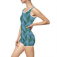 Blue Tropical Bliss Women's Vintage Swimsuit (AOP)