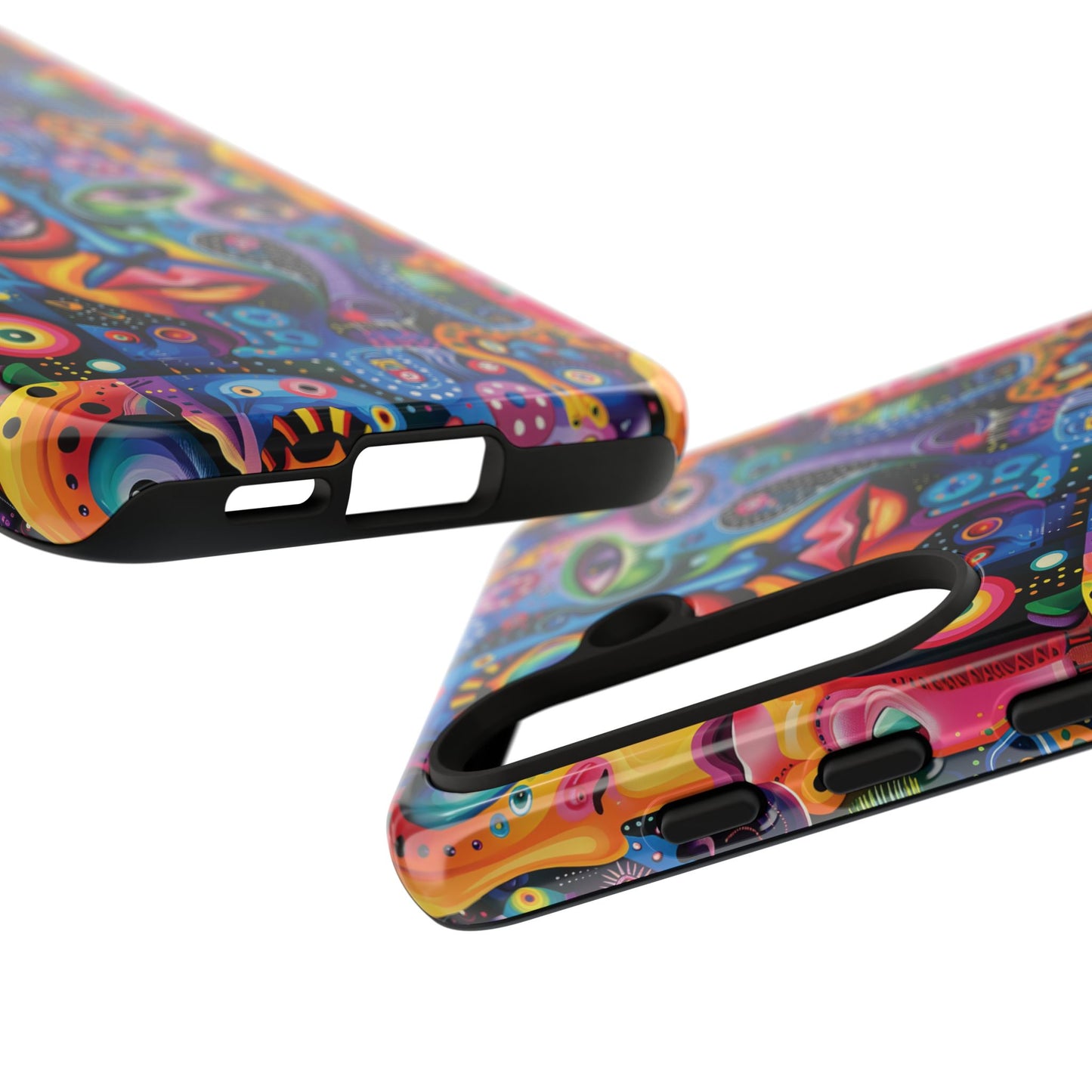 Psychedelic Visions Vibrant Samsung, iPhone and Google Pixel Phone Cases - Colorful Artistic Design