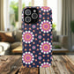 Midnight Mandala Bloom Tough iPhone Magnetic Case, Vibrant Design for Protection, Gift for Her, Trendy Accessory, Floral MagSafe iPhone Cover, Birthday, & Everyday Use