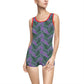 Purple Tropical Bliss Women's Vintage Swimsuit (AOP)