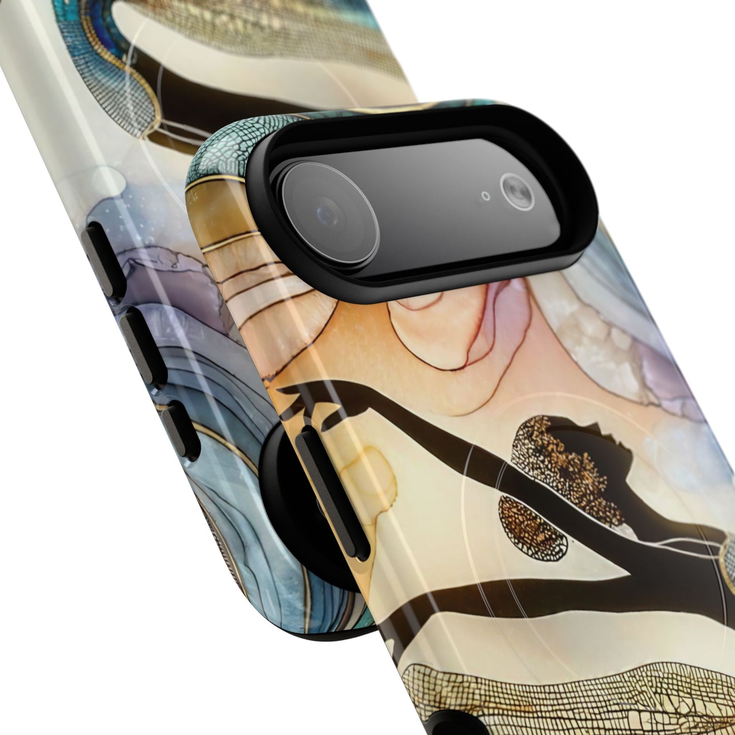 Artistic iPhone Case with Dancer Design, Tough Magnetic Case, Unique Gift for Dancers, Colorful iPhone Cover, Stylish Accessory.