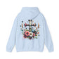 Faith and Floral Cross Unisex Gildan Hoodie Sweatshirt